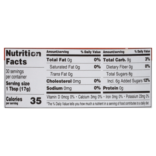Musselman’s Maple Cinnamon Apple Butter, 17.5 oz. Nutrition Information