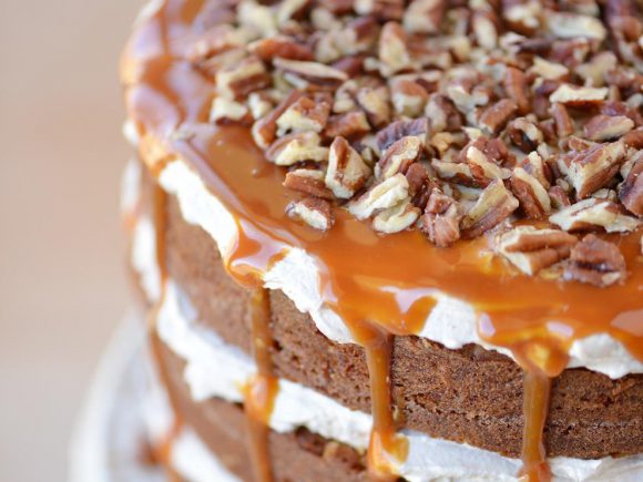 Caramel Pecan Carrot Cake