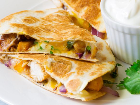 Sweet and Tangy Chicken Quesadillas