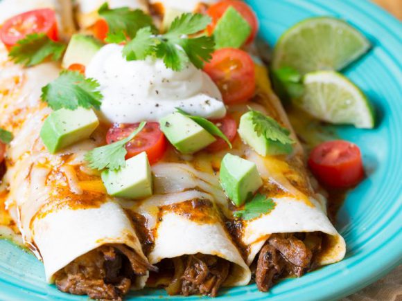 Slow Cooker Beef Enchiladas