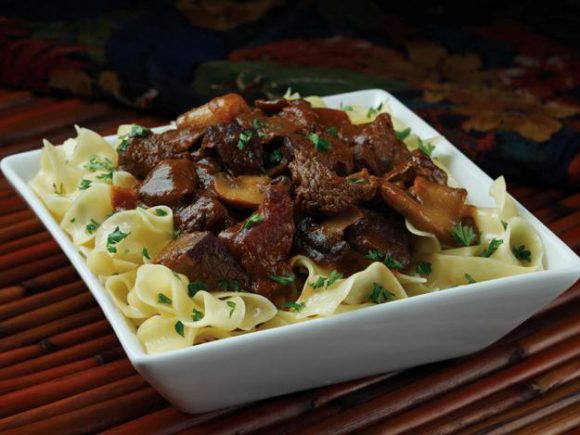 Apple-Mushroom Slow Cooker Swiss Steak