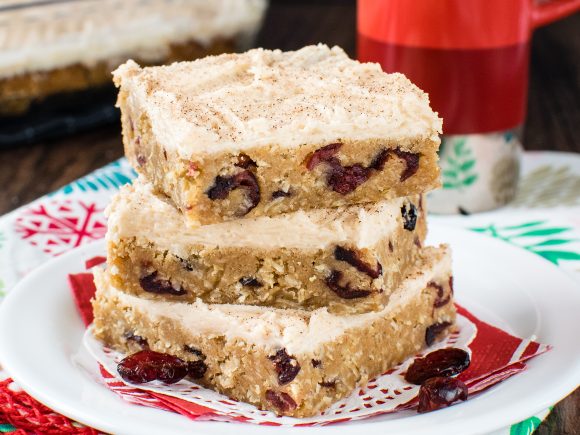 Frosted Apple Cranberry Bars