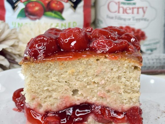 Apple Cake stuffed with Cherries