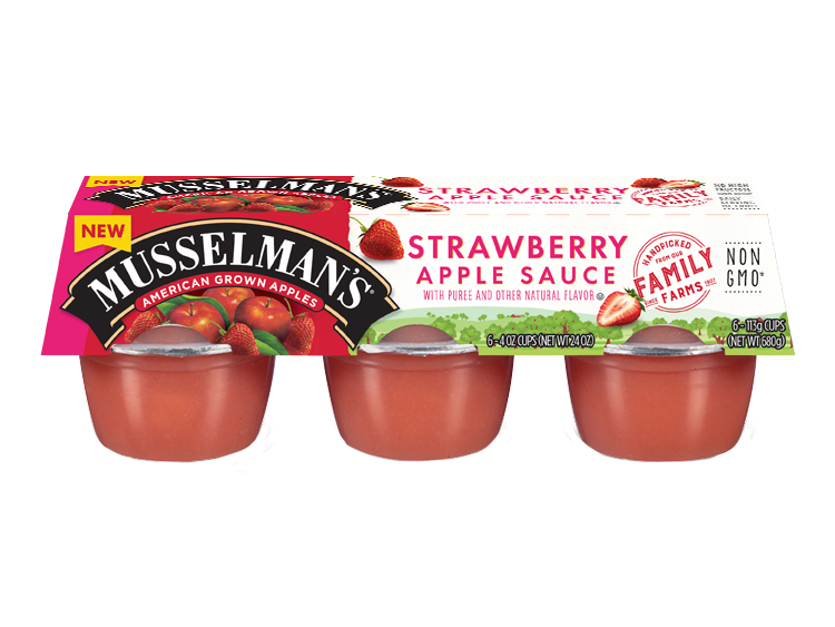 Musselman's Strawberry Apple Sauce 6pk