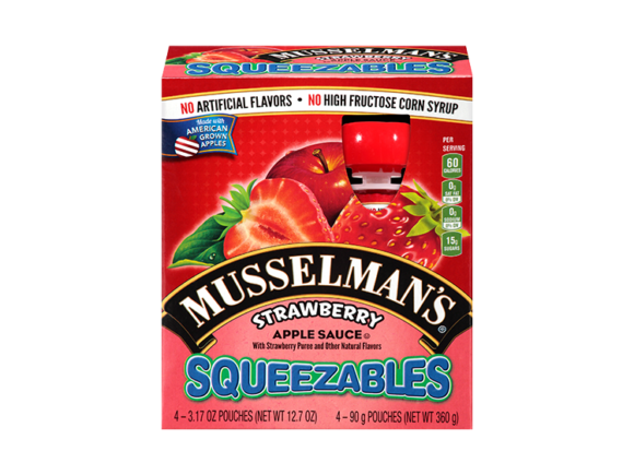 Musselman's Squeezables Strawberry Apple Sauce