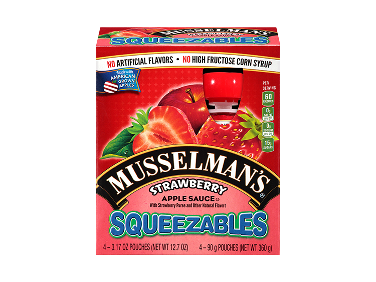 Musselman's Squeezables Strawberry Apple Sauce