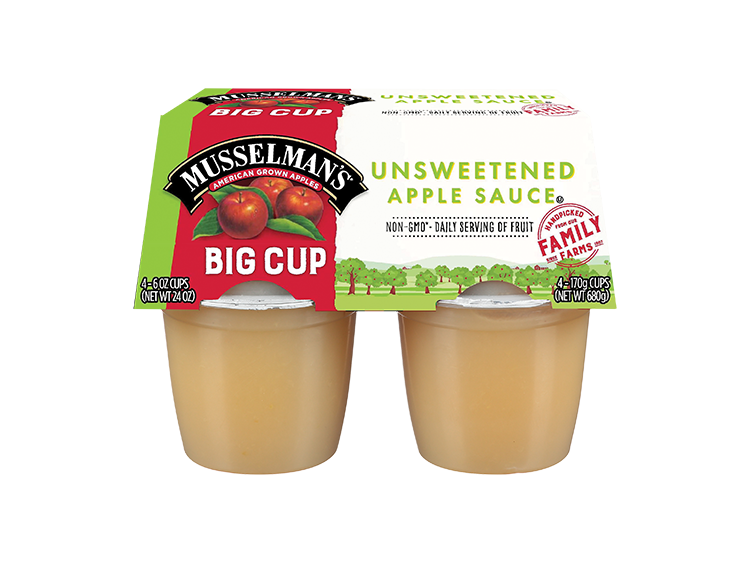 Musselman's BIG CUP Unsweetened Apple Sauce