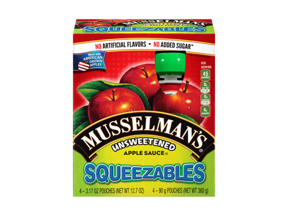 Musselman's Squeezables Unsweetened Apple Sauce