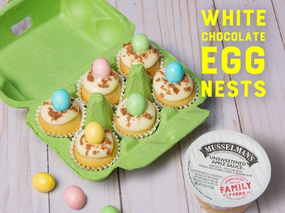 White Chocolate Easter Egg Nests