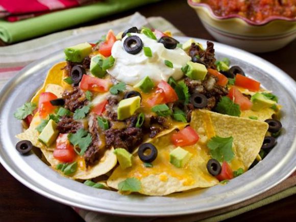 Sweet and Spicy Beef Nachos