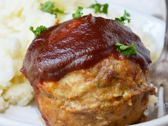 Glazed Meatloaf Muffins